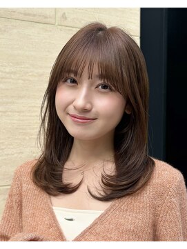 ガーデン 銀座(GARDEN) ミディアムレイヤーカット/似合わせカット/小顔/顔周り/20代30代