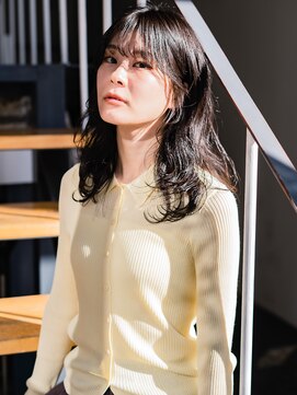 ヘアークラフト(Hair Craft) デジタルパーマ×ニュアンス大人かわいい【岡山】暗髪パーマ