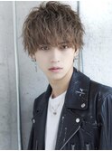 無造作前下がりマッシュ