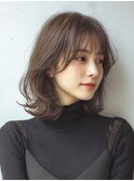 くびれミディアム白髪ぼかし脱白髪染め30代40代50代60代♪