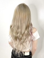 ラニシス ヘアー(Lanisis Hair)&nbsp;ブロンドロング★ポイントピンク！