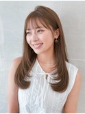 20代30代◎韓国風小顔レイヤー×艶髪アッシュブラウン