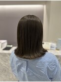極細ハイライトで叶える大人の外ハネボブ