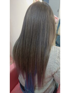 ラチャウ(La.Ciau) ブリーチ&ジュエルカラー&カッと&エクステ60本