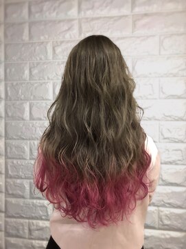 リー 東三国(Lee) プラチナアッシュ×プラムピンク