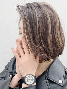 ルーファス 恵比寿 渋谷(Ruufus) 大人ハイライトボブ【Ruufus恵比寿渋谷】31515