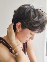 グロウミドル(GROW middle)&nbsp;ニュアンスパーマ×大人可愛いグレージュマッシュ　野村恵子