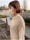 ハイトーンミニボブ/ことりベージュ/ニュアンスカラー