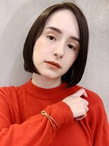 アイティー バイ アルバム 中野店(IT by ALBUM) ナチュラルストレート_マロンベージュAラインボブ_28112