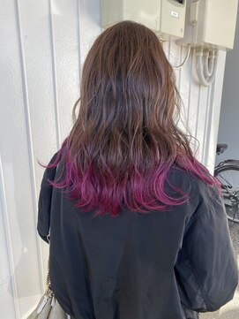 リアン 上尾店(Rien) マロンベージュ/Aラインボブ/かきあげ[上尾駅/バレイヤージュ]