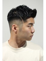 レンゲン(LENGEN)&nbsp;メンズかき上げニュアンスマッシュサイドパート韓国マッシュ