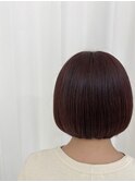 チェリーレッド×ボブ