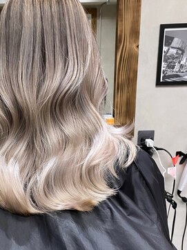 サニー 渋谷(SUNNY) バレイヤージュ、グレージュカラー、ココアベージュ、ハイライト