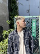 MEN'SHAIRツーブロック束感ショート波巻きハイライト2