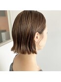 松山市/20代/30代/40代/パツっとボブ×ハイライト