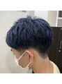 アッシュ 日暮里店(Ash) ブリーチでつくるパキッとしたブルーヘア♪