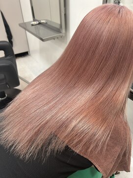 ベレーザシェルト(Beleza scelto) ピンクベージュ/渋谷/原宿/ケアブリーチ/韓国ヘア/レイヤー