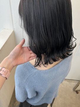 ラニヘアサロン(lani hair salon) 透け感ブルーブラック