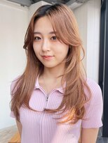 アルバム 池袋(ALBUM) くびレイヤーレイヤーロングミルクティーピンク美髪_ba484842