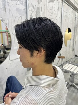 サル(saru) #メンズショート × #センターパート