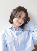 骨格ストレート/ワンレンボブ/切りっぱなしボブ/小顔