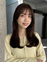 ローネス(LONESS) ブラウンベージュ/顔まわりカット/顔まわりレイヤー/艶髪