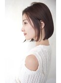 大人ボブ/白髪ぼかしカラー/ミニボブ/30代40代50代/髪質改善