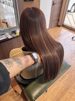 ヘアーズ マーブル(hairs MARBLE)&nbsp;髪質改善/シアー感/オレンジブラウン/ハッシュカット/好感度UP