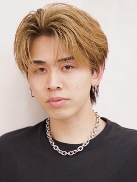 ルーシー 渋谷(LUCEY) センターパートフェザーパーマシャドウパーマメンズパーマ