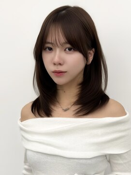 アマトウキョウスマートサロン(AMA TOKYO×Smart Salon) くびれレイヤー/顔まわりカット/レイヤーカット/小顔ヘア