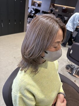 クオール(Quol) 【脱白髪染め】ミルクティーラベンダーハイライト片野