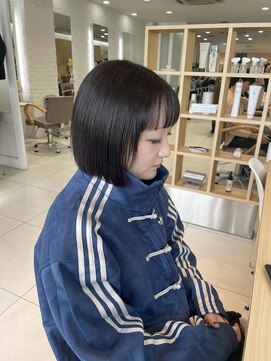 ヴァンカウンシル 金山(VANCOUNCIL kanayama) 切りっぱなしボブ×地毛風カラー　A9