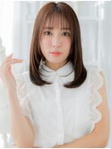 シースルー前髪小顔艶感ストレートレイヤーh4越谷20代30代40代