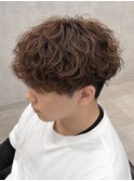 波巻きパーマ