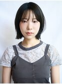 大人可愛い20代30代40代レイヤーボブ大人前髪透明感カラー