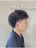 スパイキーショートパーマ