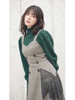 コートフィールエー(CO_T feel.a)&nbsp;透け感シースルーバング×柔らかウェーブミディ　【仙台本町】