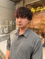 バイエイト 今池(By eight) ブリーチなしダブルカラー×レッド