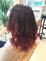 ネオンズ 札幌駅JR55ビル店(NEON´S)&nbsp;【バレイヤージュグラデーション】＊赤味のピンク＊