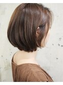30代・40代小顔前下がりマニッシュワンサイドショートボブ