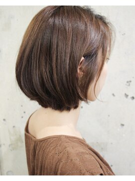 アンドヘアー 西葛西(&-HAIR) 30代・40代小顔前下がりマニッシュワンサイドショートボブ