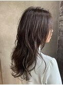 ミディアムレイヤー×pinkラベンダーグレージュ