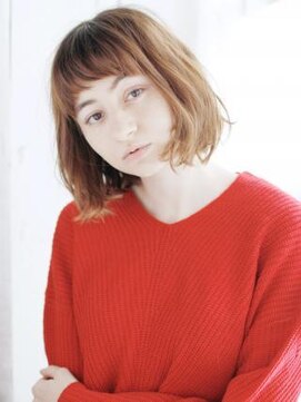 ウル 吉祥寺(ulu) ショートバングのニュアンスカールボブ