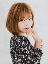 ヘアアンドスパ モーブ 世田谷(hair&SPA Mauve) ひし形シルエット斜めバング切りっぱなしボブ