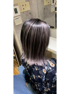 ラフ 難波店(LAFF) #黒髪#ボブルフ#ネビージュ#小顔#ワンレン