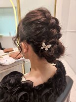 六本木美容室 白金店 結婚式お呼ばれヘアセット