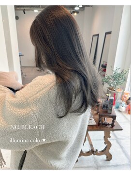 サロンドゥユウ(salon de yu) salon de yu/松原加奈☆暗髪でも透明感☆グレージュ天神大名