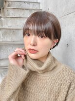 サンド 表参道(sand)&nbsp;ショートボブパーマ20代30代40代イヤリングカラー大人可愛い