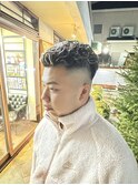 極道パーマ/宮城リョータ風/メッシュハイライト