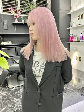 チュダック(ChuDuck) 韓国風《ペールピンク》ハイトーン/ケアブリーチ/ダブルカラー